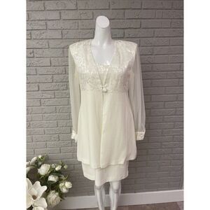J.R. Nites by Caliendo Tank Dress with Jacket 2 Pcs Set Size 6
